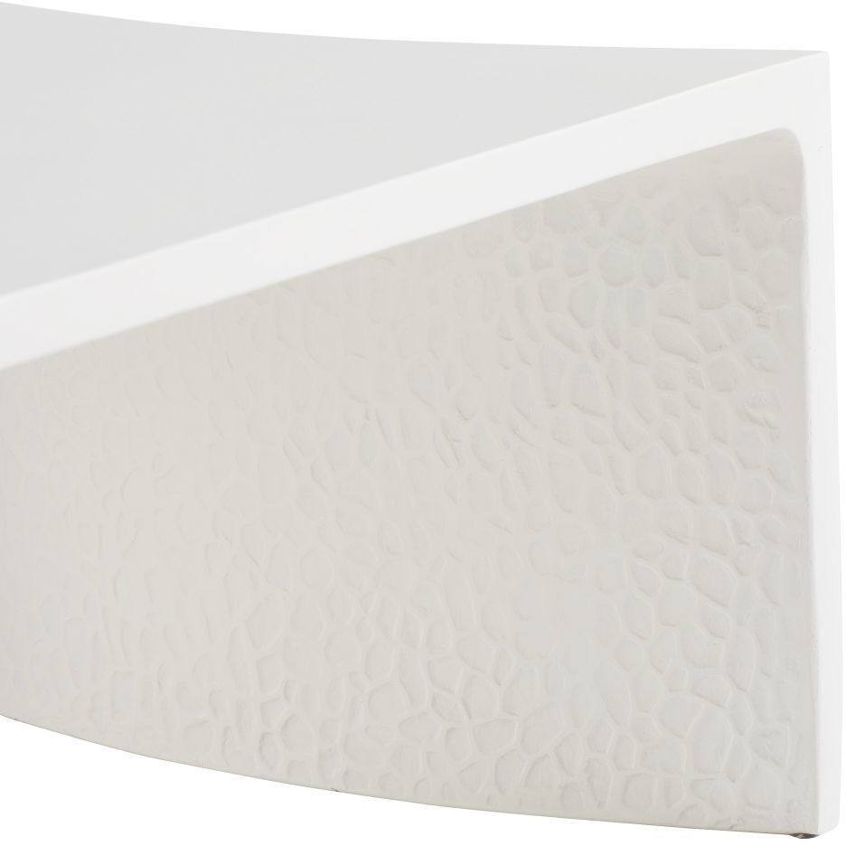 Haney 45.5 X 15.5 inch Ivory Outdoor Coffee Table