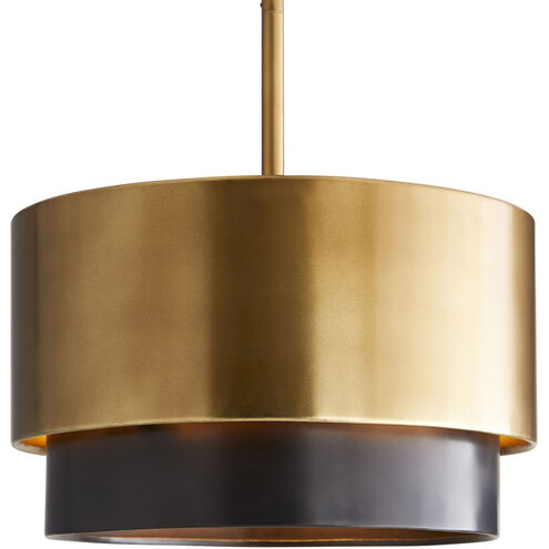Nolan 3 Light 14 inch Antique Brass Mini Pendant Ceiling Light