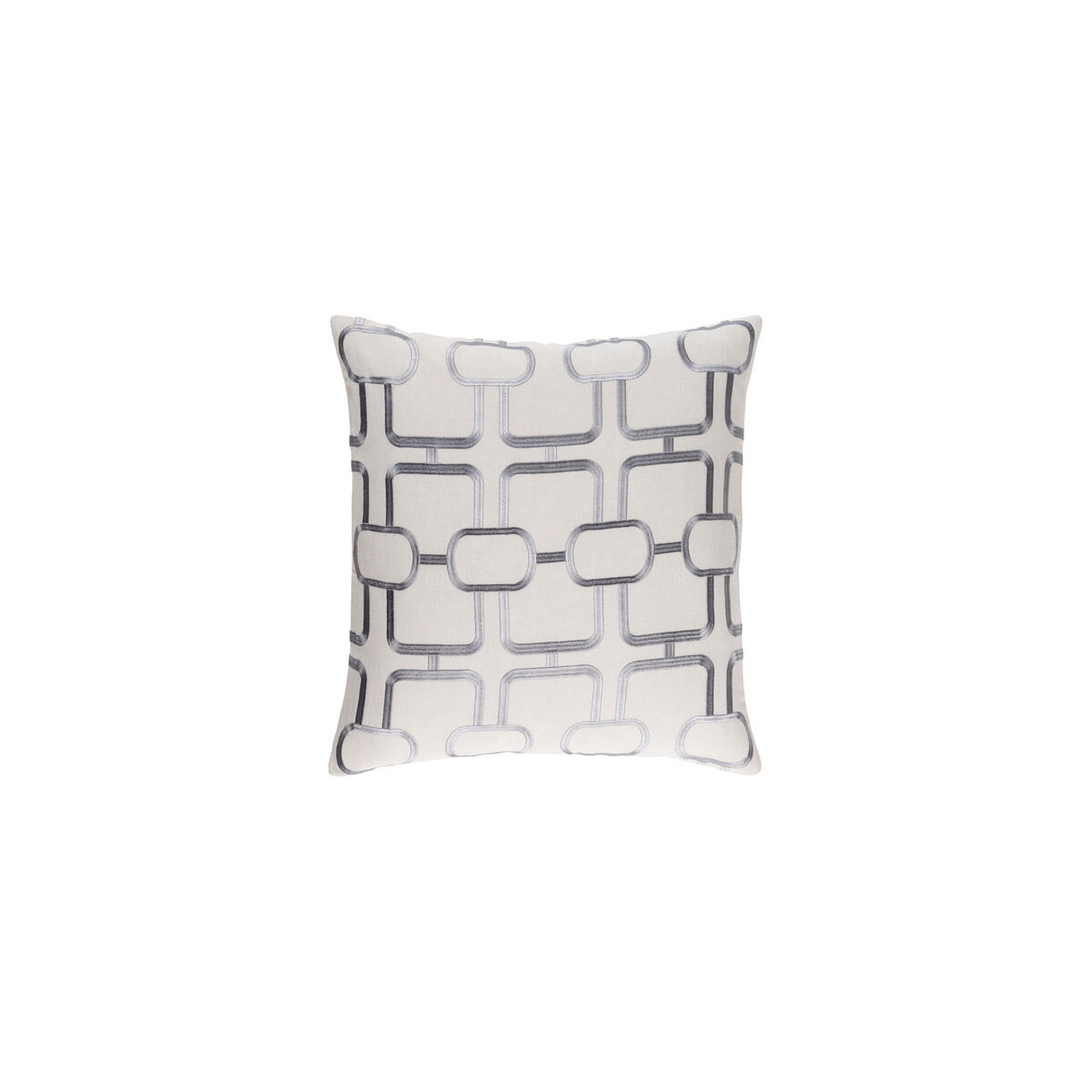 Lockhart 20 X 20 inch Light Gray and Denim Pillow