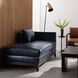 Edmond Ink Leather Chaise