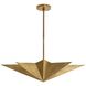 Rex 8 Light 36 inch Antique Brass Pendant Ceiling Light, Large