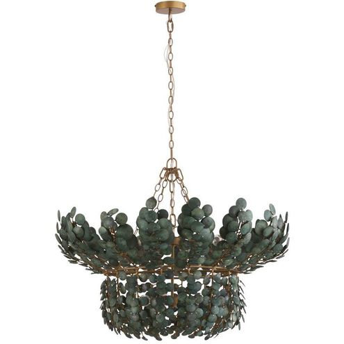Bilal 40 inch Eucalyptus Coconut Shell Chandelier Ceiling Light