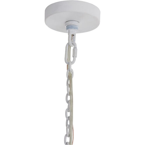Coral Twig 8 Light 38 inch White Gesso Chandelier Ceiling Light