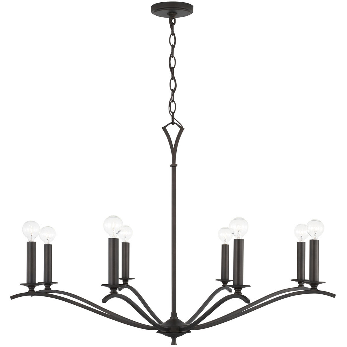 Jaymes 8 Light 37 inch Old Bronze Chandelier Ceiling Light