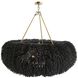 Zaria 47 inch Black Stained Chandelier Ceiling Light