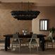 Yessika 62 X 27 inch Dark Gray Stained Linear Chandelier Ceiling Light