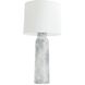 Heather 32 inch 150.00 watt Thundercloud and Polished Nickel Lamp Portable Light