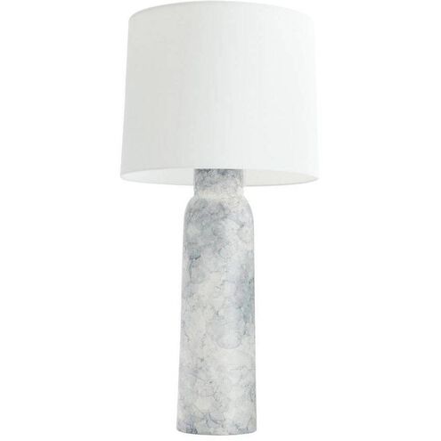 Heather 32 inch 150.00 watt Thundercloud and Polished Nickel Lamp Portable Light