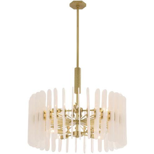 Klaus 8 Light 25.5 inch Antique Brass Chandelier Ceiling Light