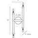 Ballard 4 Light 7 inch Antique Brass Flush Mount/Wall Sconce Ceiling Light