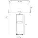 Whitman 30 inch White Table Lamp Portable Light