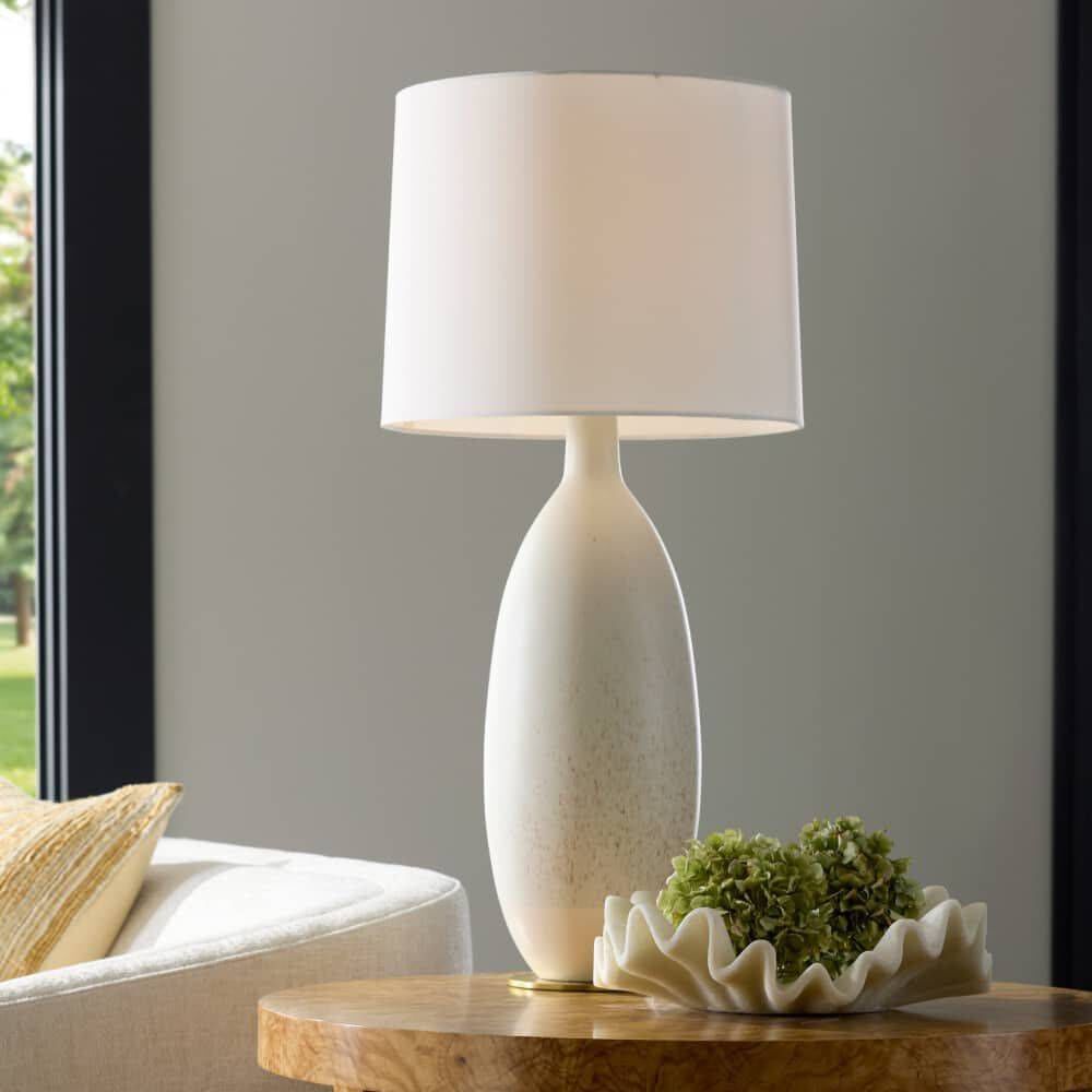 Gola 32 inch 150.00 watt Quail Egg and Antique Brass Lamp Portable Light