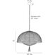 Cabana 1 Light Natural Pendant Ceiling Light