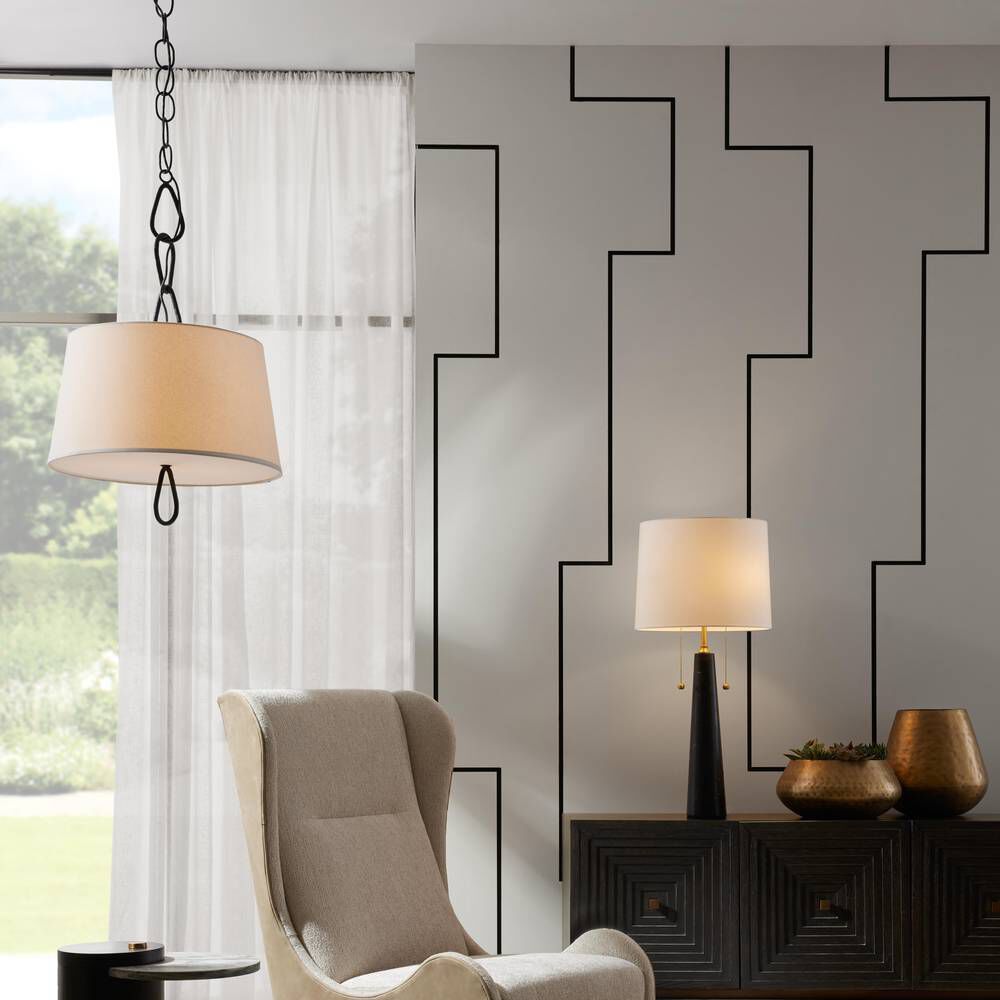 Parkman 2 Light 23 inch Blackened Iron Pendant Ceiling Light