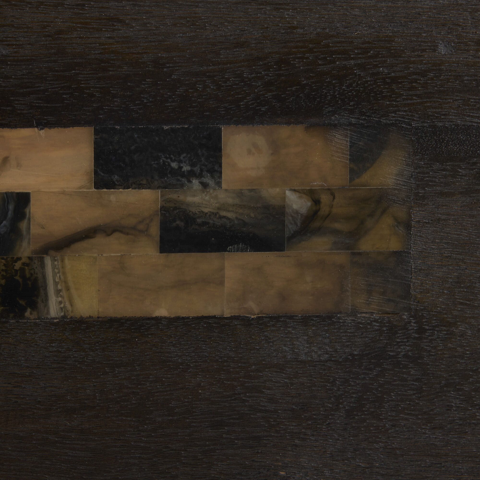 Kingston 78 X 16 inch Umber and Natural Faux Horn Console Table