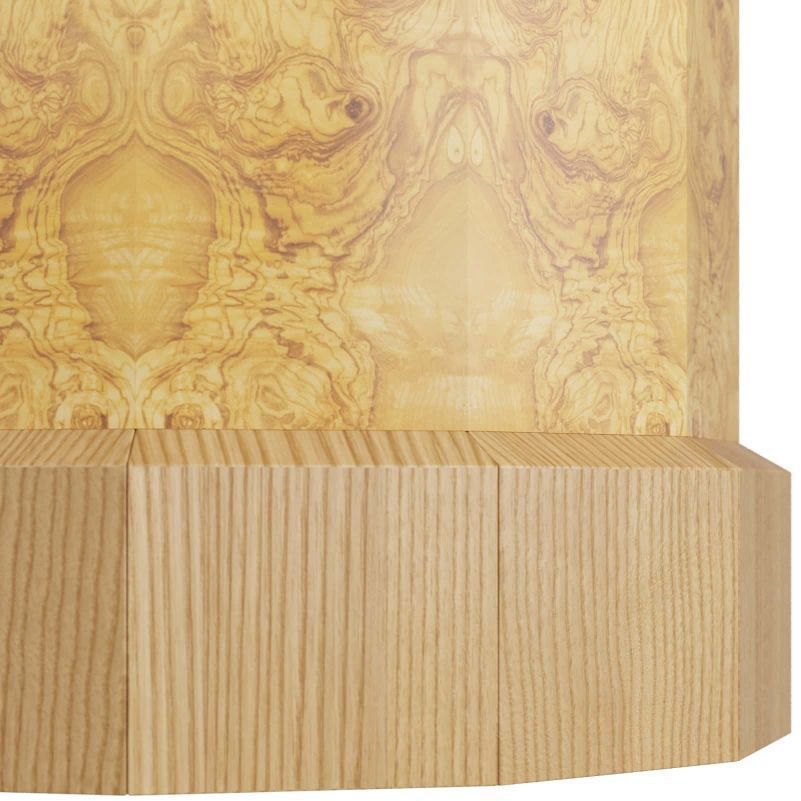 Reuben Blonde Burl Dining Table