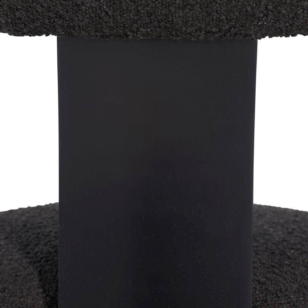 Ginni Charcoal Boucle and Ebony Chair