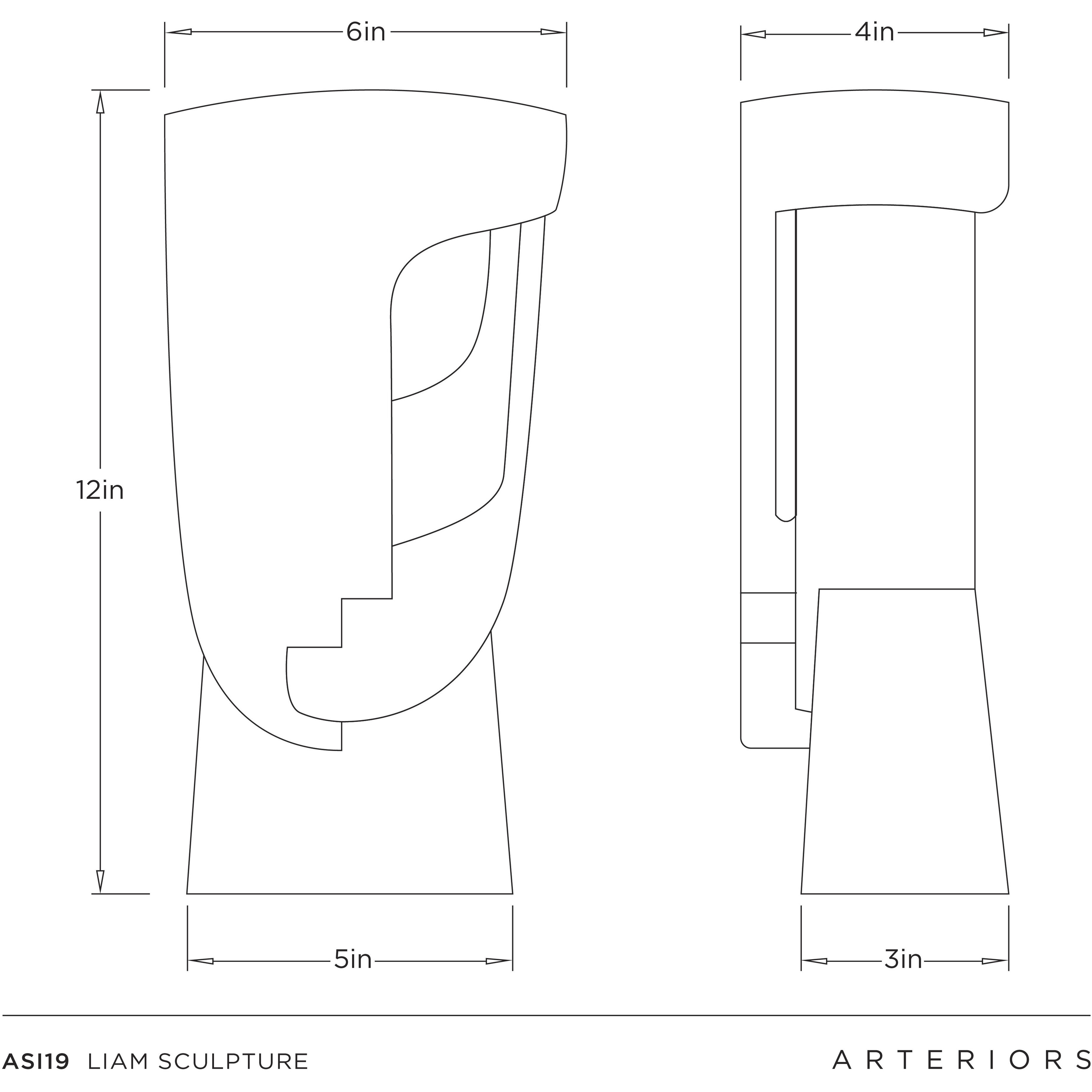 Liam 12 X 6 inch Sculpture
