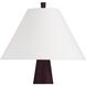 Duoro 30.5 inch 150 watt Burgundy and Antique Brass Table Lamp Portable Light
