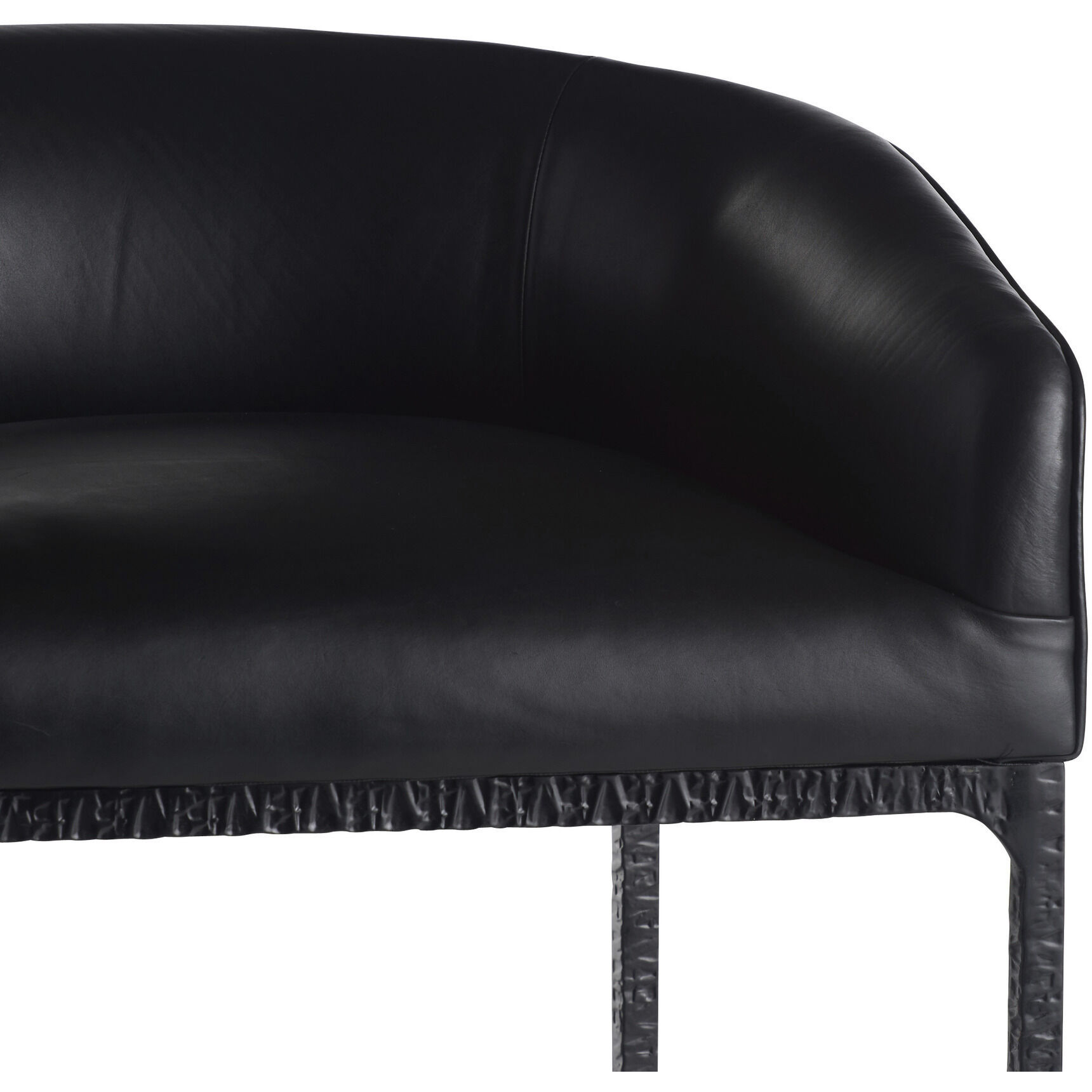 Osbourne 33.5 inch Black and Blackened Iron Counter Stool