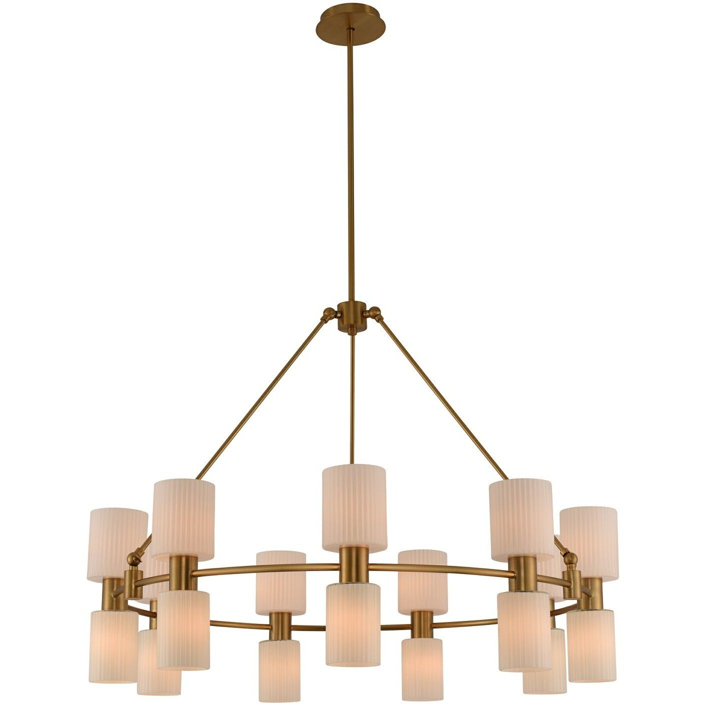 Harlowe 18 Light 40 inch Winter Brass Chandelier Ceiling Light