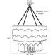 Pippa 8 Light 38 inch Ivory Chandelier Ceiling Light