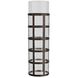 Rivet Blackened Iron Vase