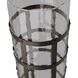 Rivet Blackened Iron Vase