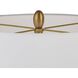 Scylla 34 inch 100 watt Amber Luster and Antique Brass Table Lamp Portable Light