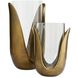 Sonia Antique Brass Vases, Set of 2