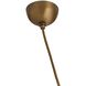 Egg Drop 1 Light 32.5 inch Antique Brass Pendant Ceiling Light