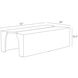 Halton 52 X 16.5 inch Smoke and Blackened Iron Cocktail Table