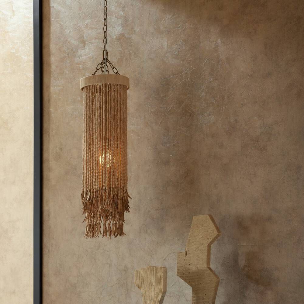 Baja 1 Light 10 inch Natural Pendant Ceiling Light
