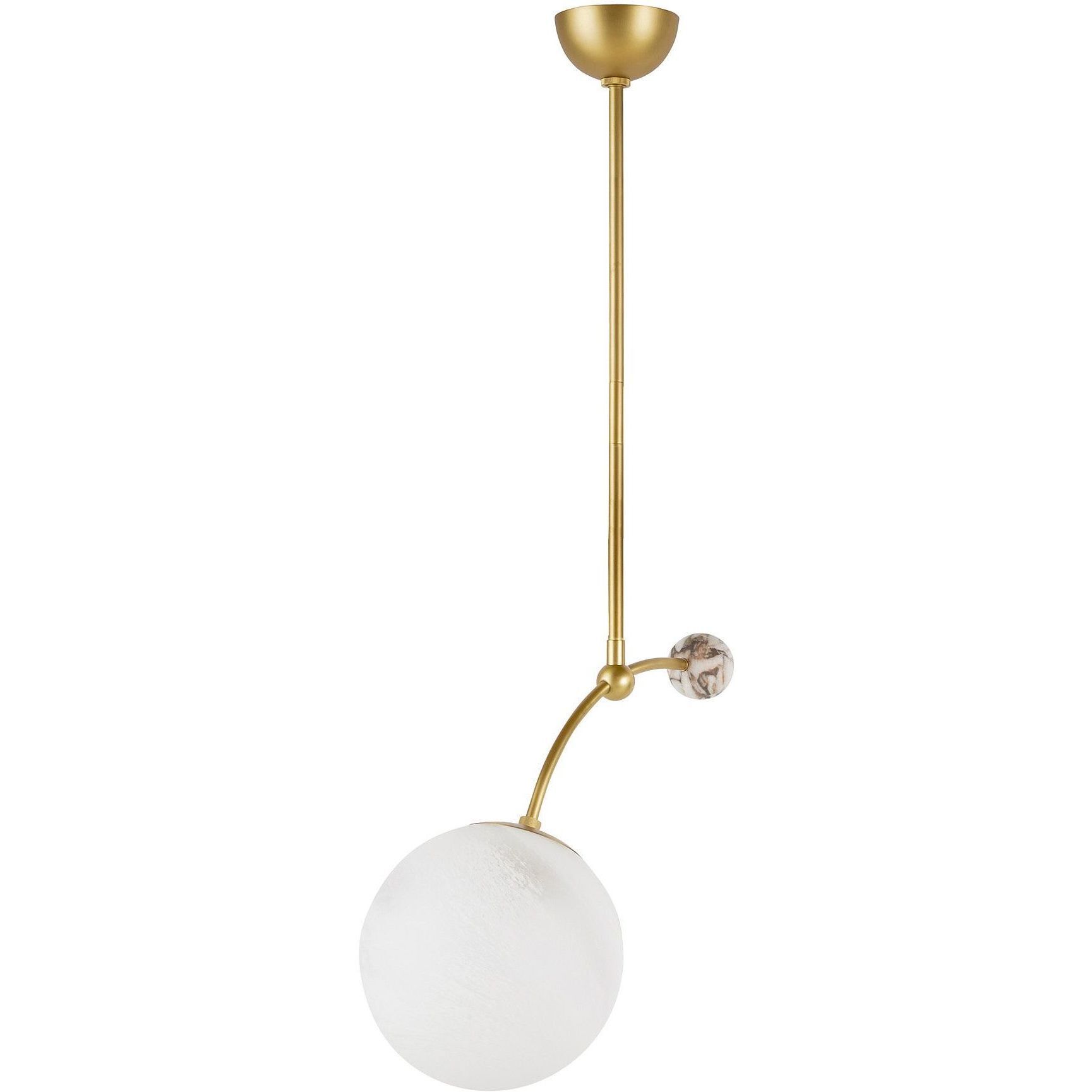 Christina 1 Light Matte Swirl Pendant Ceiling Light