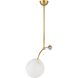 Christina 1 Light Matte Swirl Pendant Ceiling Light
