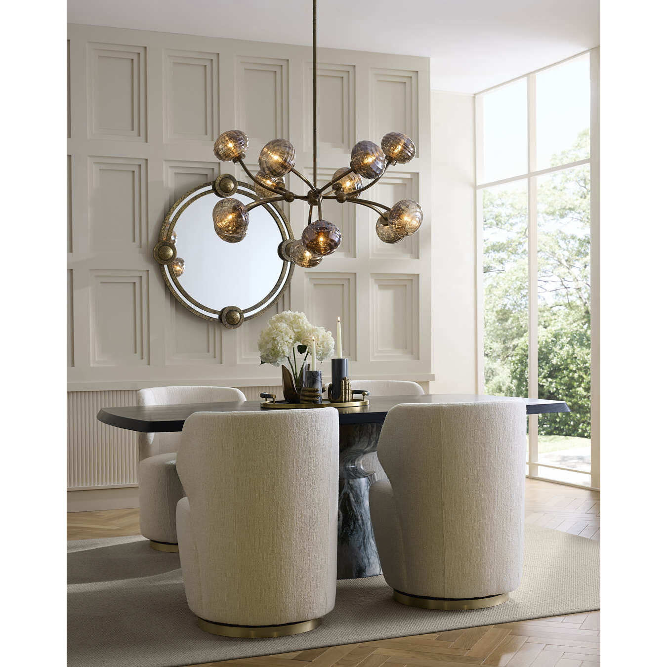 Merrick 12 Light 39 inch Vintage Brass Chandelier Ceiling Light