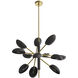 Bryce 12 Light 31.5 inch Antique Brass Chandelier Ceiling Light