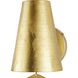 Ellie 1 Light 6 inch Gold Leaf Sconce Wall Light