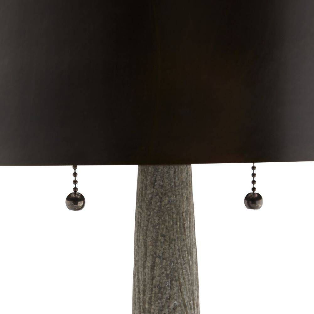Haggard 26 inch 60.00 watt Graphite and Bronze Lamp Portable Light