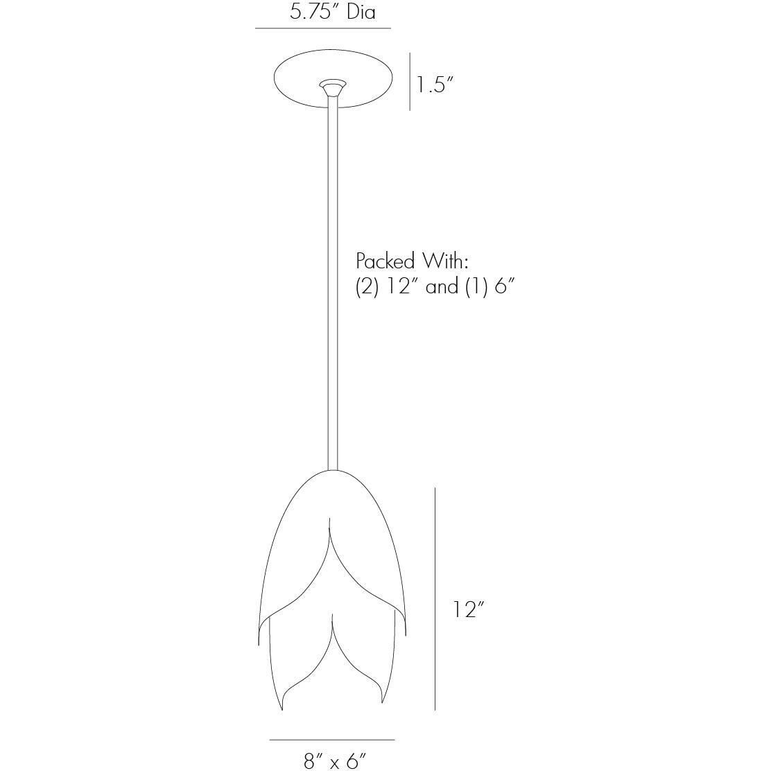 Edith 1 Light 6 inch Vintage Brass Pendant Ceiling Light, Round