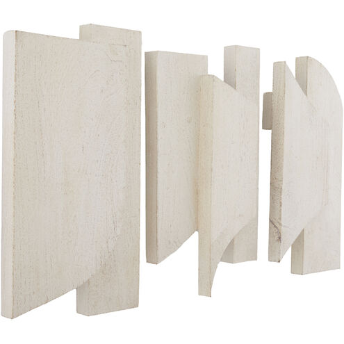 Pierson Whitewash Sandblasted Wall Plaques, Set of 3