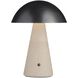 Struzzo 10 inch 3 watt Ivory and English Bronze Rechargeable Accent Lamp Portable Light