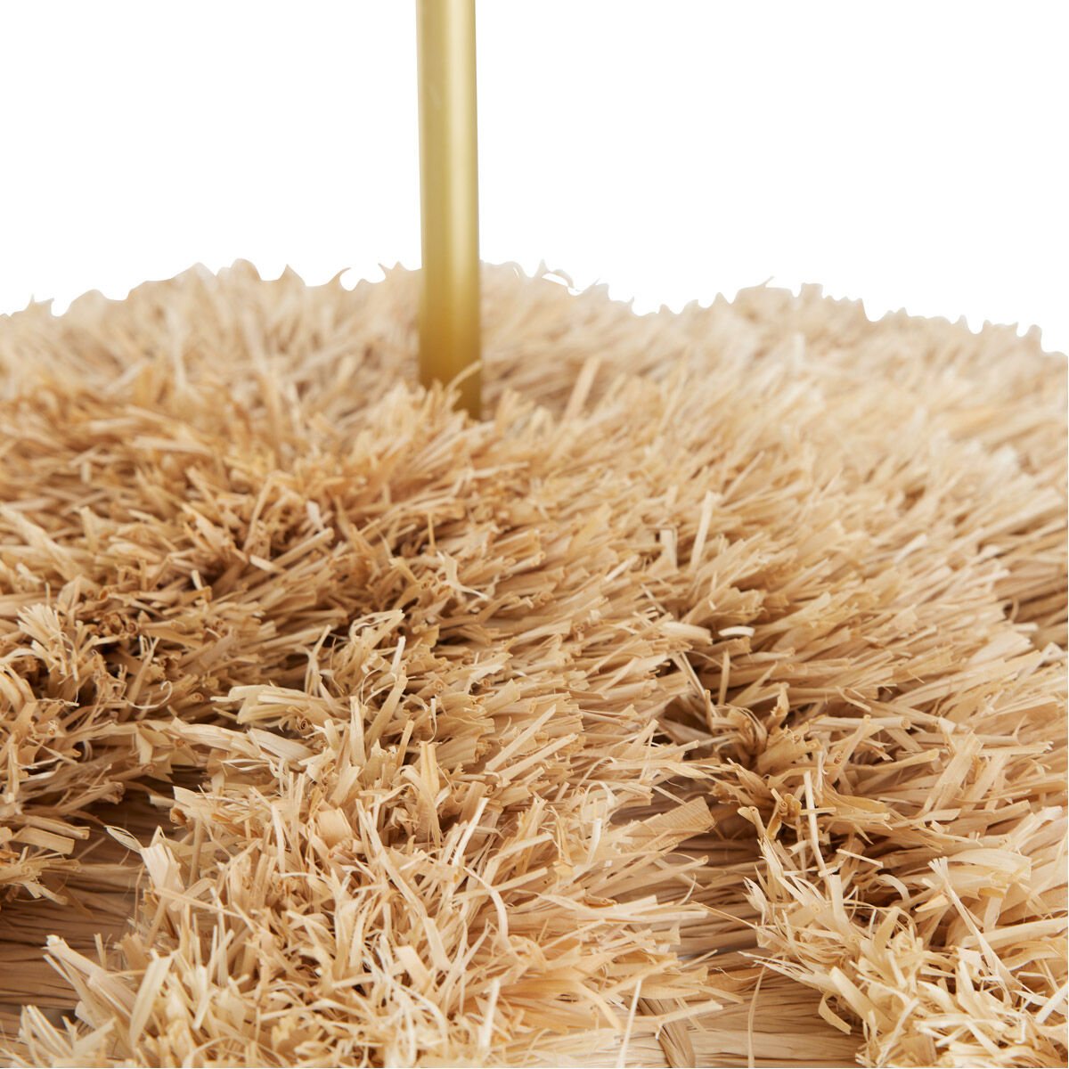 Johanna 1 Light 34 inch Natural and Antique Brass Pendant Ceiling Light