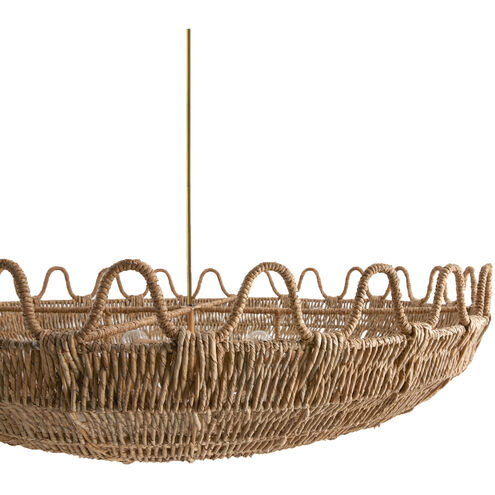 Mar 6 Light 46 inch Natural Chandelier Ceiling Light