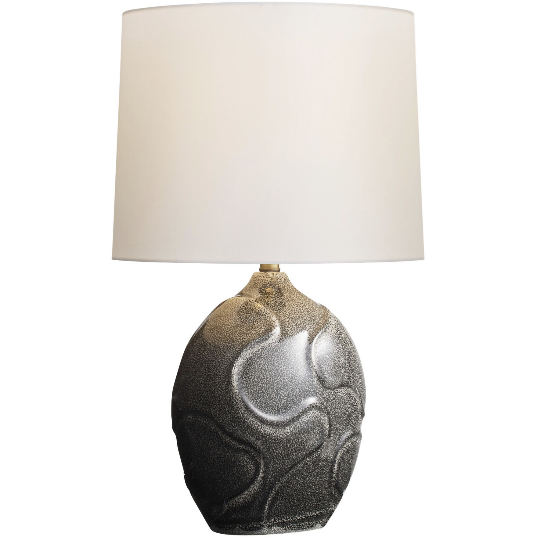 Ismay 26 inch 150.00 watt Obsidian Reactive and Antique Brass Table Lamp Portable Light