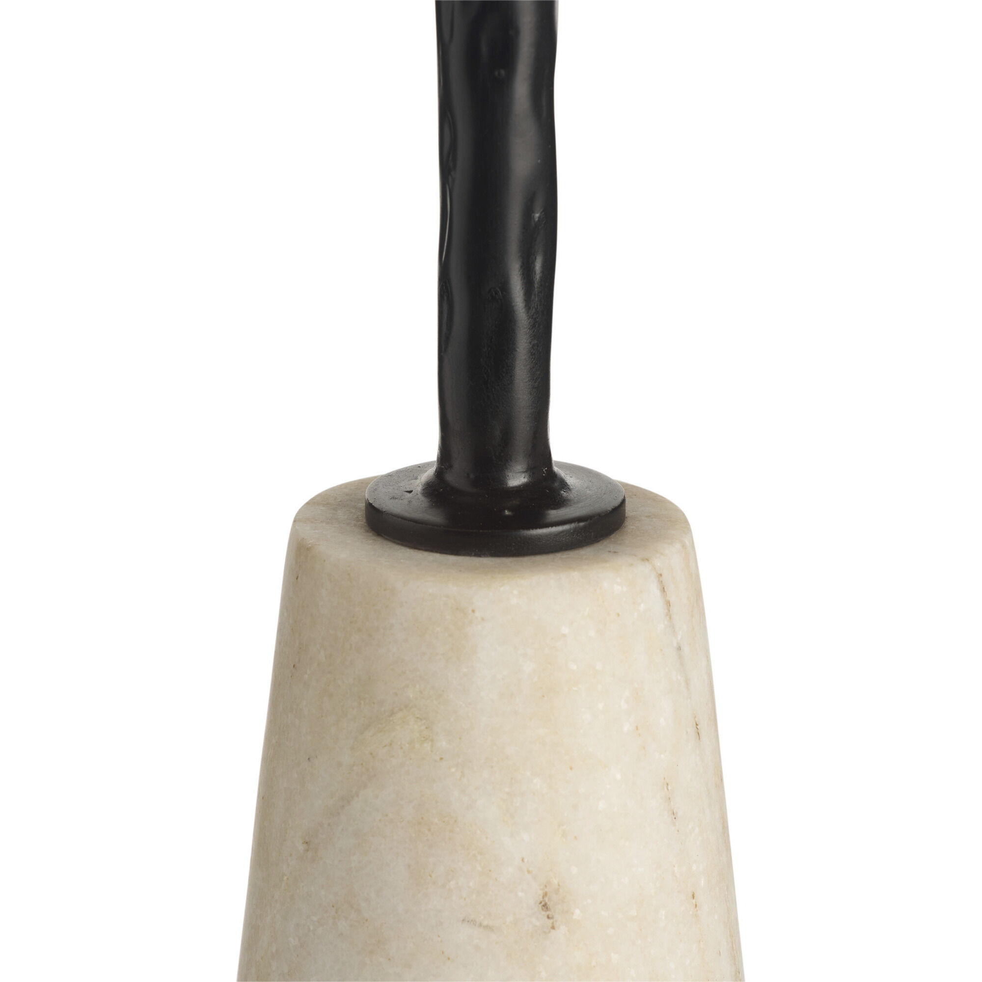 Juneau 60.5 inch 100.00 watt Natural Iron and White Marble Floor Lamp Portable Light