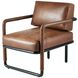 Durham Cognac and Blackened Bronze Chair