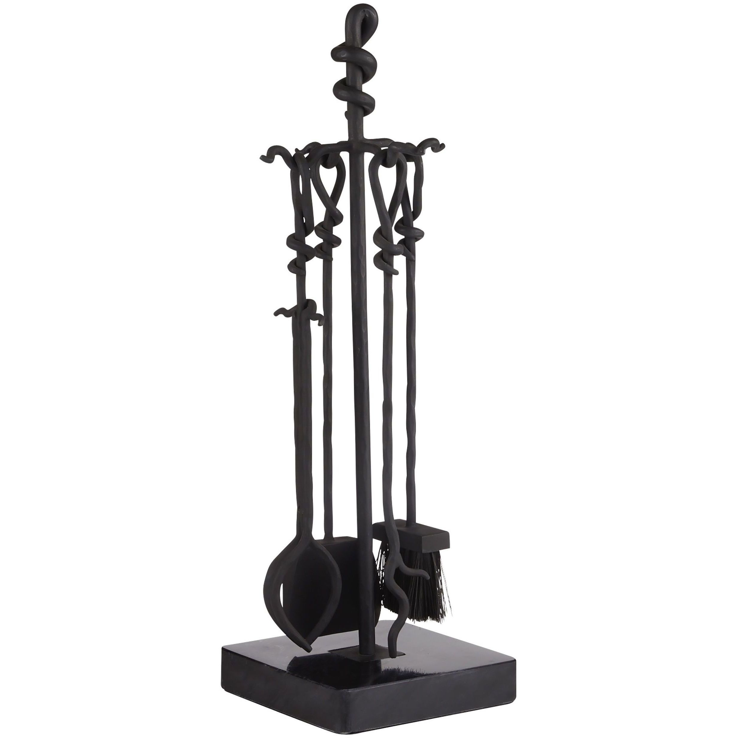 Denison Blackened Iron Fireplace Toolset