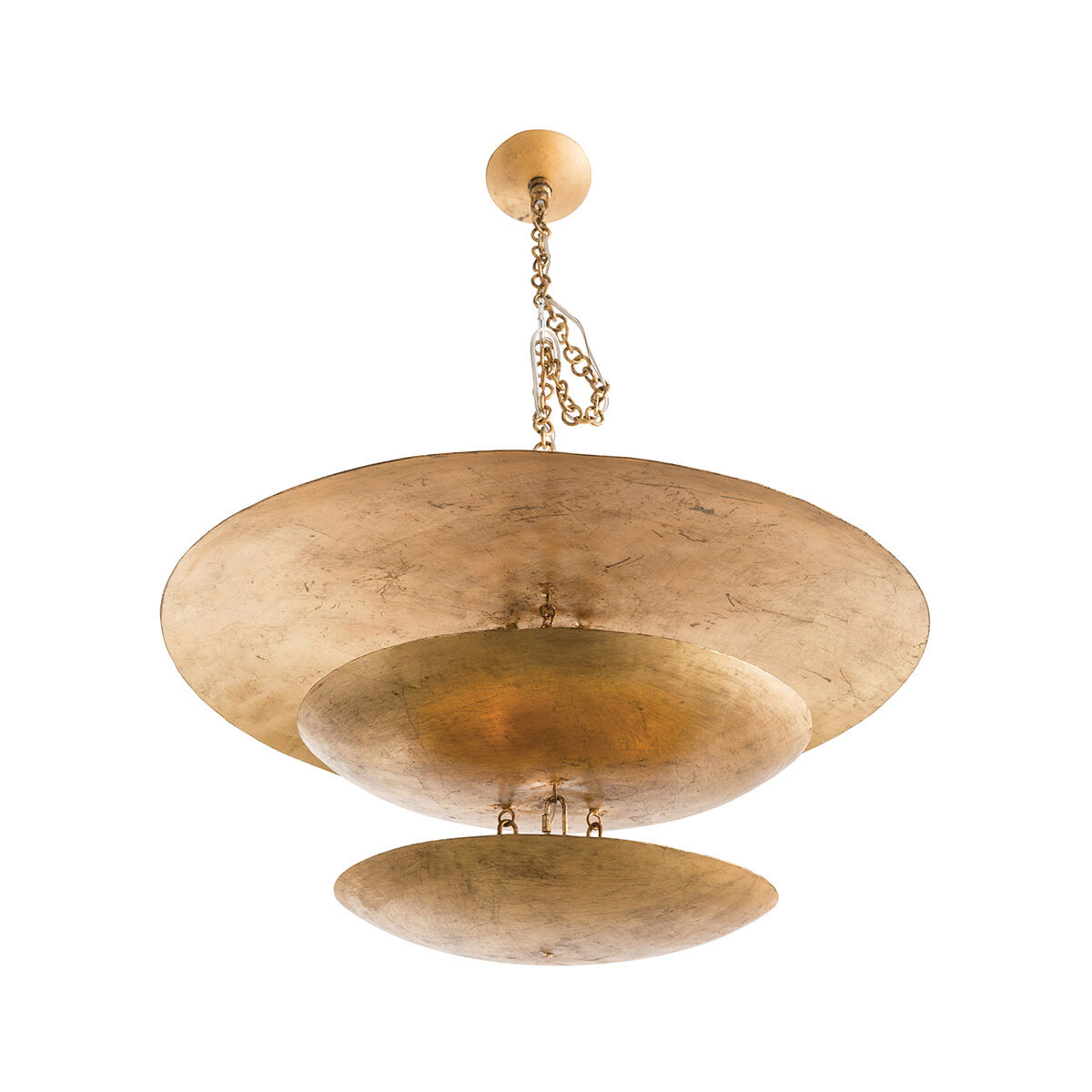 Florko 8 Light 31 inch Gold Leaf Chandelier Ceiling Light, Round