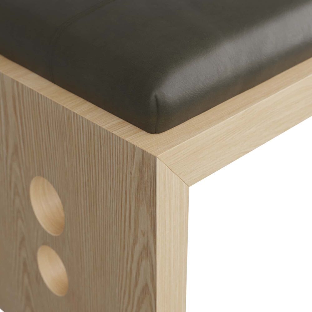 Raul 19 inch Graphite Bench